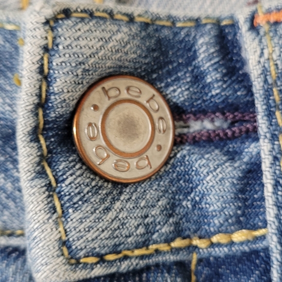 Bebe Rhinestone Flare Jeans - Picture 14 of 15